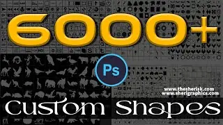 6000+ Custom Shape Download  for Photoshop And Illustrator |English| |Photoshop Tutorial|