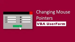Customize Mouse Pointer in Excel VBA UserForm