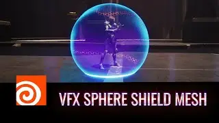 VFX Spherical Shield Mesh - Houdini