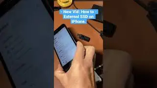 How to: EXTERNAL SSD on iPhone. 🥳