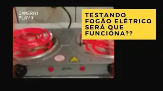 Fogão elétrico de 2 bocas , resistência em espiral