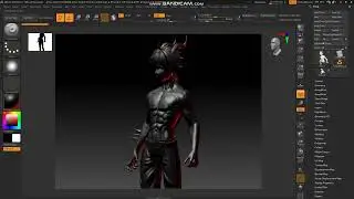 finalization of anime figures customization. zbrush