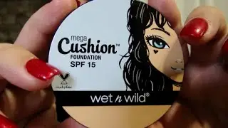 ASMR WET N WILD MEGA CUSHION FOUNDATION REVIEW 🌟1080 HD🌟