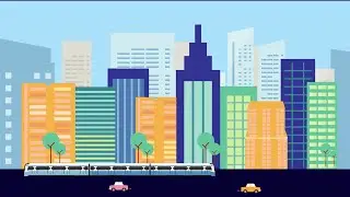 city animation in after effects