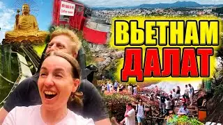 Далат. Наша лучшая экскурсия во Вьетнаме! Спуск на электросанях к водопаду. Статуя Будды, CrazyHouse