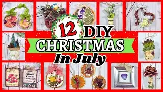 12 AMAZING Nature-Inspired Christmas Ornaments | Christmas In July Crafts