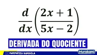 QUOTIENT RULE FOR DERIVATIVES