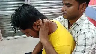 Indian Fast Top Belly massage by master Rajen indian barber...