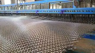 Discover the weaving process of decorative wire mesh METARTww17-a stylish mesh made by a simple loom