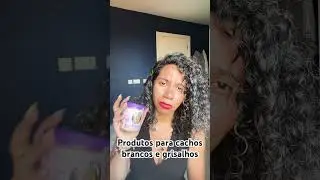 Produtos para cabelos cacheados brancos e grisalhos #cabelogrisalho #cabelobranco #cachosbrancos