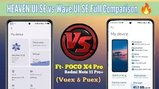Wave UI SE vs Heaven UI SE Full Comparison | Gaming | Antutu | Which One is Better ? Ft- POCO X4 Pro