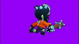 ZOMBIBI RUNNING ANIMATION GREEN SCREEN BRAWL STARS