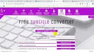 Translate Subtitle 01 Convert VTT ke SRT