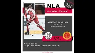 NLA 13. Spieltag: RHC Wolfurt vs. Genève RHC