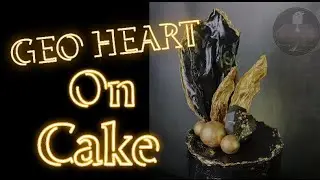 Geo hearts on cake!! Small, easy beautiful cake topper!!