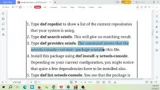Redhat Linux 9 Lab:  Using dnf for Package Management