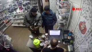 Драка в магазине  Мытищи  13 02 2017