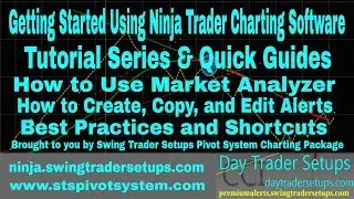 How to Create Copy and Edit Alerts in Market Analyzer -  Ninja Trader Charting Tutorials
