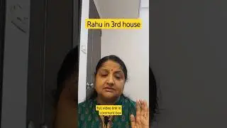Rahu in 3rd house of sahaj.. #astrology