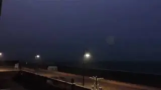 Tormenta Electrica Nocturna en la Playa
