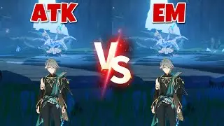 Alhaitham ATK vs EM Stat Side by Side Damage Comparisons! Which Stat Should Be Prioritized???
