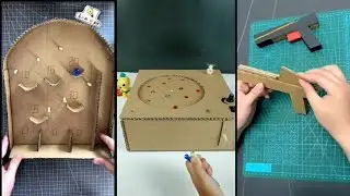 10 games made from cardboard that are easy to make / like this how to make them