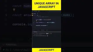The Fastest Way to Remove Duplicates from a JavaScript Array #short #shorts  #coding