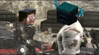 Metal Gear craft | WARDEN fight | MGR Minecraft meme