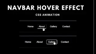 Simple and Awesome Navbar - button hover effect | HTML | CSS | CSS animation | Beginner