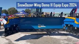 SnowDozer Wing Demonstration on John Deere 524P Wheel Loader - Hydraulic Wing Plow