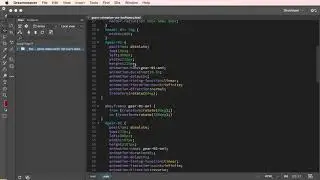 07 CSS keyframe background gear animation