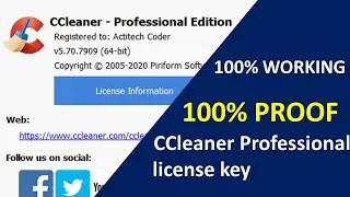 CCleaner Professional latest version license key for free 2020 || Actitech Coder