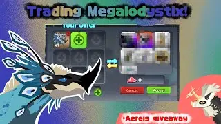 TRADING MEGALODYSTIX!🦚 +Aereis giveaway🎁✨ || Creatures of Sonaria