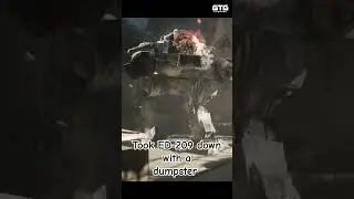 Took ED-209 with a dumpster - Robocop Rogue City #shorts  #robocoproguecity #robocop