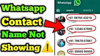 How to Fix Contact Name Not Showing in Whatsapp