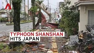 Typhoon Shanshan hits Japan, some tourists left stranded