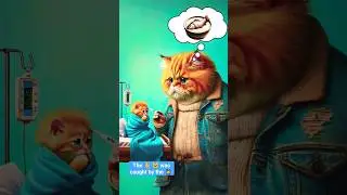 The kitten has a high fever #cat #shortsfeed #shorts #youtubeshorts