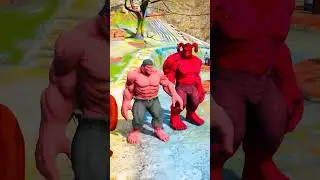 RED HULK VS WUKONG TEAM Which Random Team Will Win 133% #shorts #gta5 #hulk #wukong