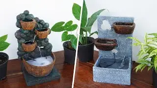 Beautiful 2 Home Made Water Fountains | DIY Fountains Using Cement | Unique Fountain Making Ideas