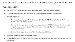 Composer's Assistant - AI for multi-track MIDI infilling in REAPER - ISMIR 2023 4 minute talk