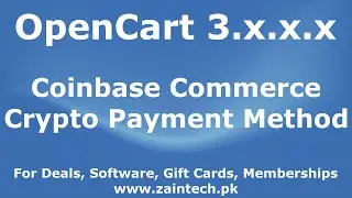How to install and configure Coinbase Payment Method Module in OpenCart v3.x