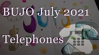 Bullet Journal July 2021: Telephone Theme - Phone