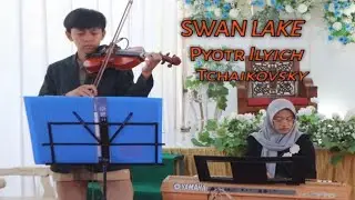 cover swan lake //alby [violin] ft elsa [keyboard]