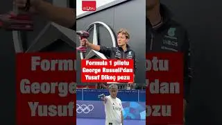 Dünyaca ünlü Formula 1 pilotu George Russell'dan Yusuf Dikeç pozu 
