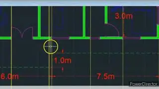 Elevation of a Building, 2d,  AutoCAD 2020. Scale drawing.