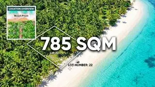 785 sqm Palawan Beach lot for sale - Palm Shore Gold LOT 22