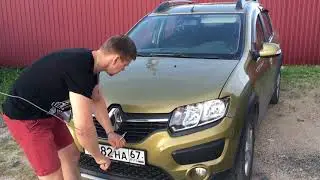 How to open the hood of a Renault Sandero Stepway 2. 