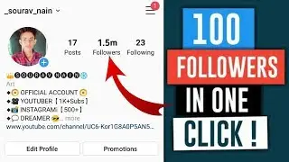 How To Increase Followers On Instagram | Instagram Par Follower Kaise Badhaye | by Sourav4u