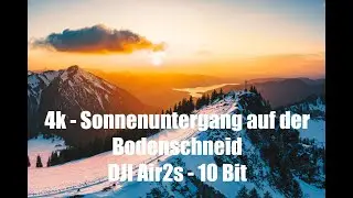 Sonnenuntergang auf der Bodenschneid