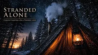 STRANDED ALONE Hot Tent Canoe Camping. I can't believe what happened..